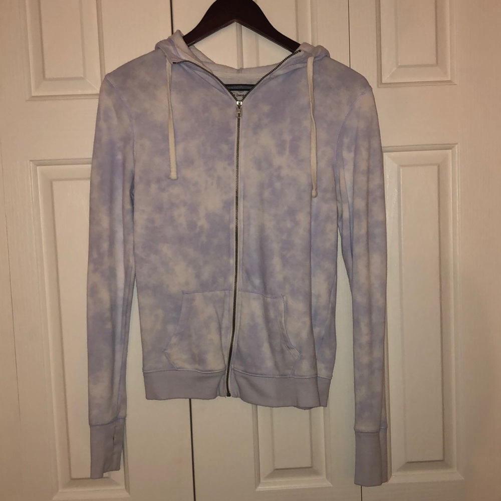 Tie dye zip up hoodie!
